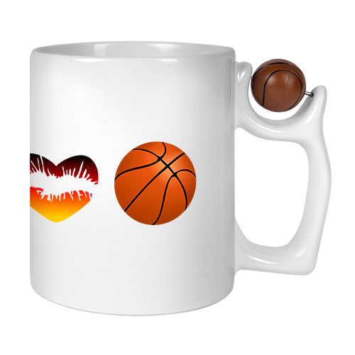 Basketball Tasse (Basketball am Henkel)